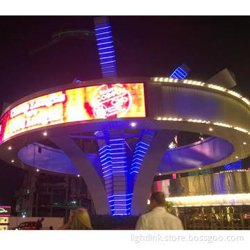 Are-Shaped Round Outdoor Rental LED Screen